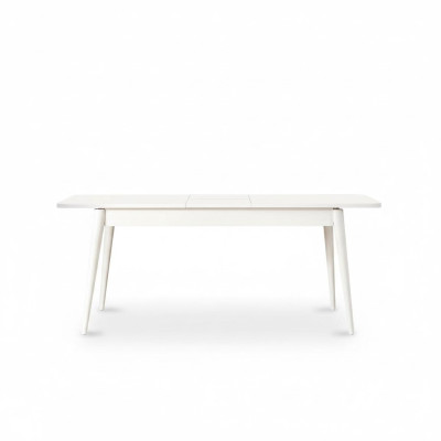 Eettafel Eettafel Tafel Wit Eetkamer Hout Uitschuifbaar Modern