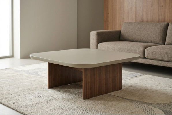 Salontafel Bijzettafel Woonkamer Tafel Grijs Hout Design Meubels
