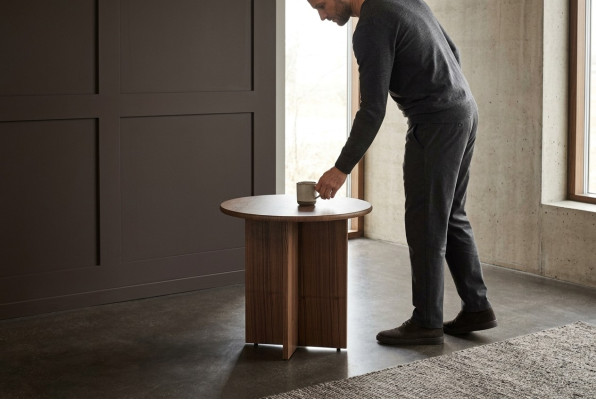 Bijzettafel Tafel Salontafel Woonkamer Bruin Hout Design Meubels