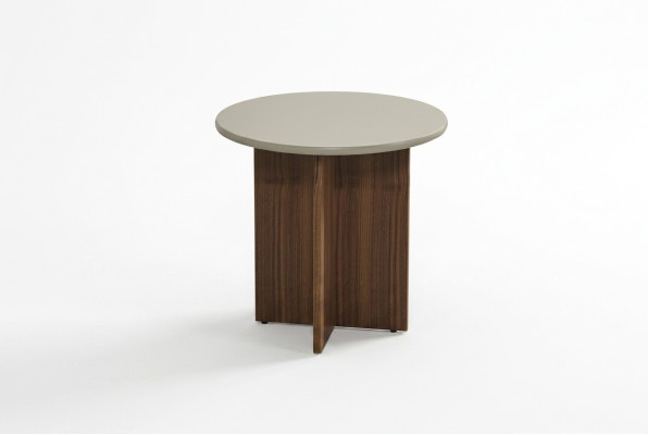 Tafel Bijzettafel Salontafel Woonkamer Grijs Hout Design Meubels