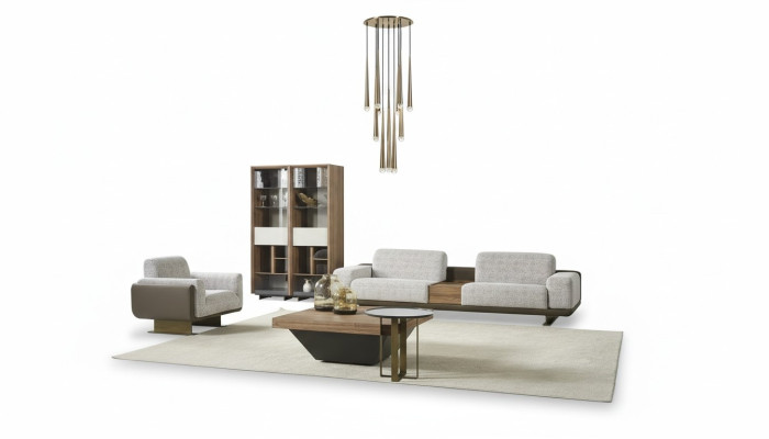 Garnituur vierzits bankstel Fauteuil Stof Stoffen bankstel Modern Sofa