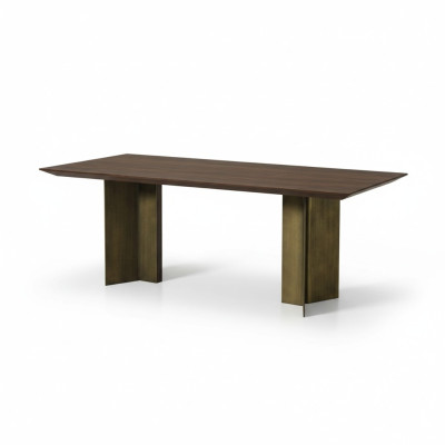 Eettafel Tafel Eethoek Eetkamer 208 cm Hout Bruin Nieuw