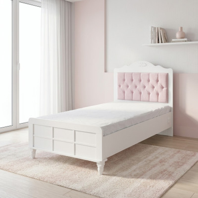 Kinderbed Bed Kinderkamer Kindermeubels Roze Hout Chesterfield