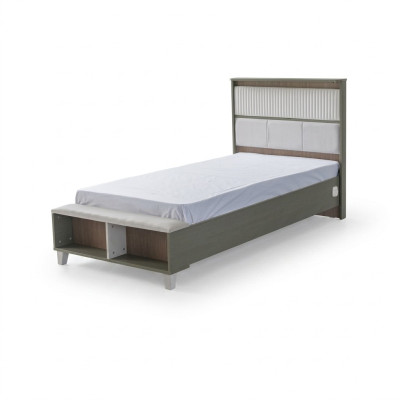 Bedframe Kinderbed Bed kinderkamer kinderkamermeubels Grijs Hout
