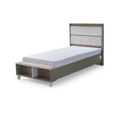 Bedframe kinderbed bed kinderkamer bedframes grijs houten bedden