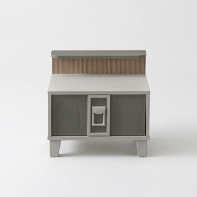 Nachtkastje nachtkastjes consoles hout kinderkamer modern grijs meisje