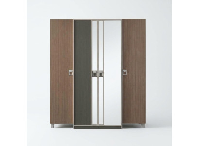 Kledingkast kinderkast kast hout grijs houten kast groot modern