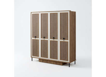 Houten kast Kledingkast Kinderschrank Kast Hout Bruin Design
