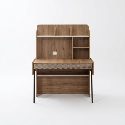 Bureautafel Bureau Tafel Computertafel Bruin Kantoor meubels Houten Tafel Planken