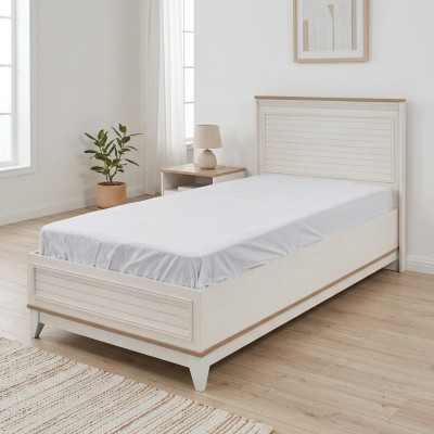 Kinderbed Bedframe Bed Kinderkamer Bedframes Wit Modern 100cm
