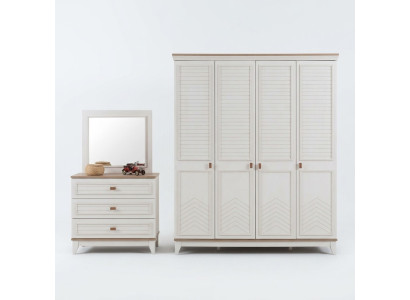 Kast Kledingkast Kinderkast Houten kast Hout Wit Modern