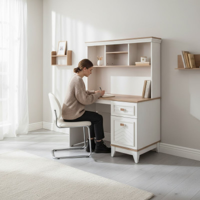 Bureaubladkast Computerbureau Wit Kantoor meubels Hout Tafel Planken