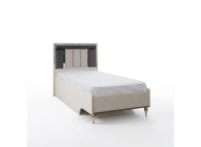Kinderbed Bedframe Bed 120cm Kinderkamer Bedframes Beige Stof