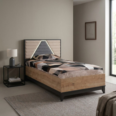 Kinderbed Bedframe Bed Kinderkamer Bedframes Bruin Hout Bedden