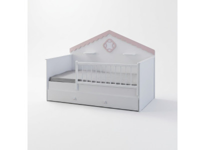 Kinderbox Bedje Kinderbedje Wieg Wit Hout Bed Modern