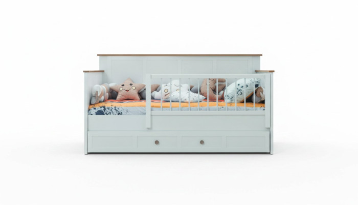Kinderbedje Kinderbox Bedje Kribbe Wit Hout Bed Modern