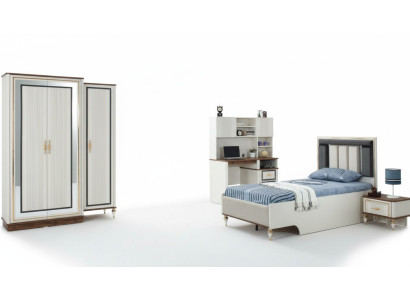 Kindermeubels Kinderkamer Bed Kinderbed Wit Hout Set 4-delig Tafels