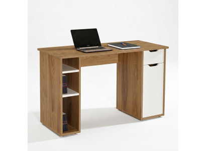 Bureau computerbureau kantoortafel hout bruin kantoortafel kantoormeubilair