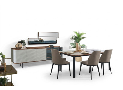 Eetkamer set Eettafel set Eetkamer meubels Eethoek set 7-delig Hout Wit