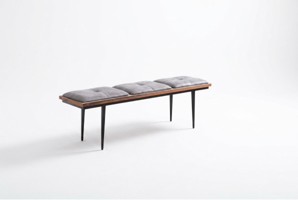 Bank Zitbank Kussen Kussenbank Eetkamer Zitter Stof Bruin Ontwerp