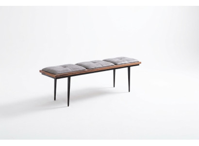 Bank Zitbank Kussen Kussenbank Eetkamer Zitter Stof Bruin Ontwerp