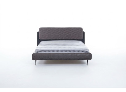 Bedframe Tweepersoonsbed Bedden Bed 180 cm Grijs Stof Modern Slaapplaats