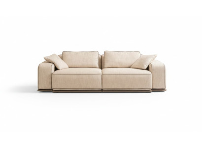 Bank Driepersoons Moderne Bank 3 Zits Beige Stof Stoffen Bankstel