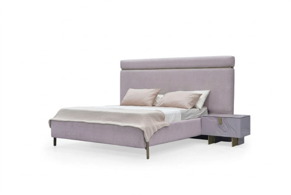 Tweepersoonsbed Complete slaapkamermeubels Bed Roze Luxe set 3-delig Hout