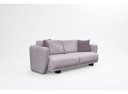 Driepersoons bank bank 3-zits grijs stofstoffen bankstel design