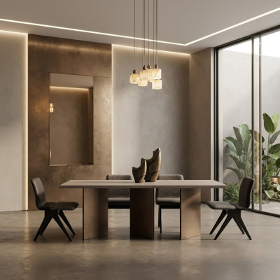 Eetgroep Eethoek Eetkamermeubelen Eettafel Eetkamer 7-delig Hout Grijs