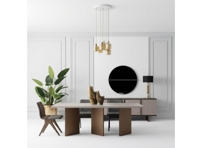 Eetkamer Eetgroep Eetkamermeubilair Eettafel Eethoek 9-delige Houten Beige