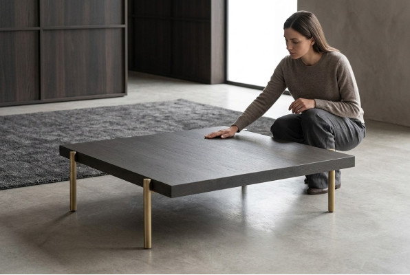 Salontafel Bijzettafel Koffietafel Hout Bruin Moderne Tafel