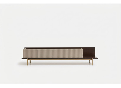 Sideboard RTV Lowboard TV Stand Tafel Woonkamer Hout Beige Modern