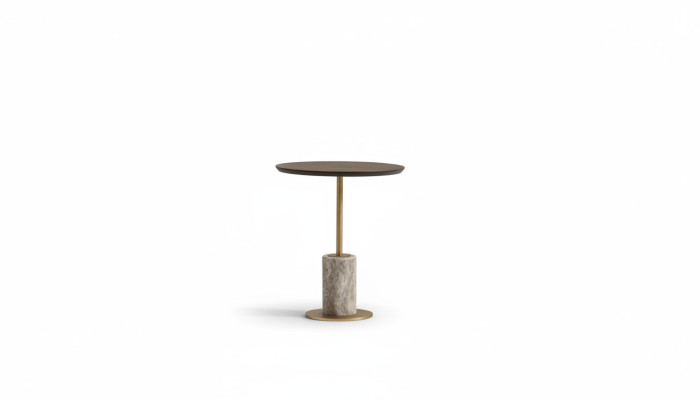 Bijzettafel Koffietafel Salontafel Hout Bruin Rond Tafel