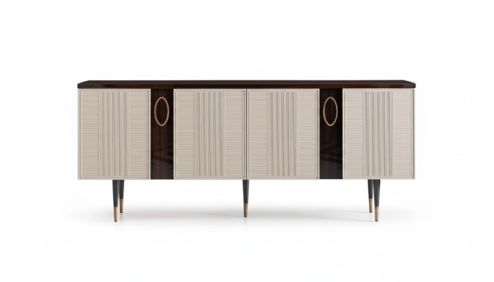 Sideboard Dressoir Ladekast Houten Kast Wit Ontwerp Eetkamer meubels