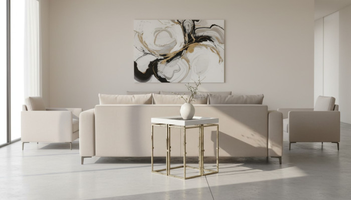 Bijzettafel Salontafel Koffietafel Slaapbank Tafel Woonkamer Goud