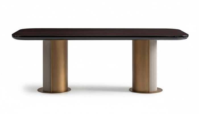 Eettafel Eetkamertafel Tafel Houten tafel Hout Eetkamer Bruin Luxe
