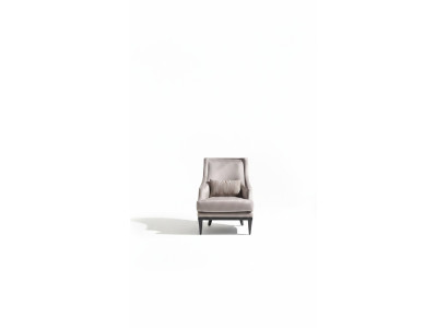 Garnituur Fauteuil Bijzettafel Woonkamer Oorfauteuil Grijs Modern 2-delig