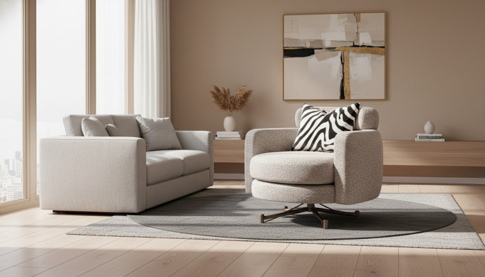 Fauteuil Oorfauteuil Cocktailsalons Clubsfauteuil Grijs Stof Bekleding Zitter