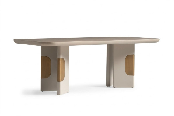 Moderne eettafel Tafel Eettafel Hout Eethoek Beige Eetkamerontwerp