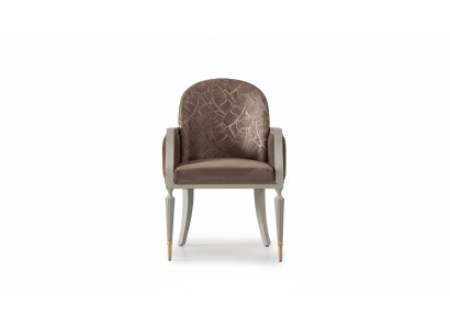 Fauteuil Oorfauteuil Ontwerp Cocktails fauteuil Zitter Beige Stof Bekleding