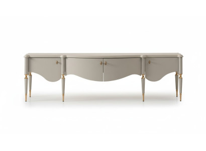 Sideboard TV-laagbord TV-standaard Beige hout Woonkamer Tafel Kast