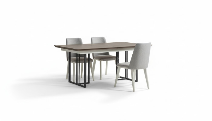 Essecke Eetgroep Wit Eetkamer Groep Eettafel Stoelen 7-delig Hout