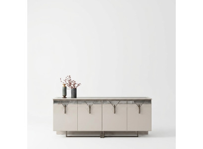 Sideboard Dressoir Houten kast Commode Kast Hout Wit Modern