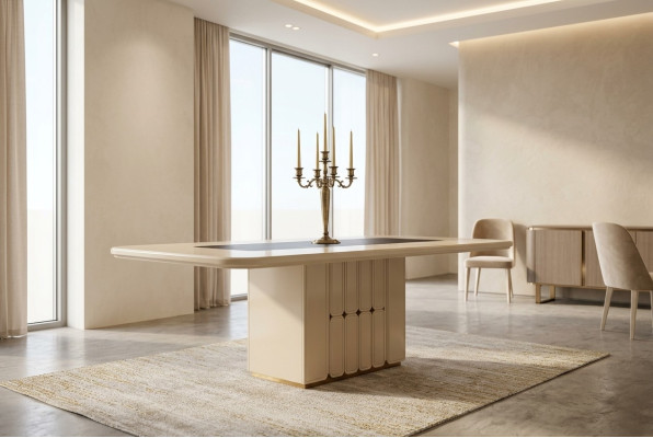 Moderne eettafel Ontwerper houten tafels Eetkamer Luxe meubels