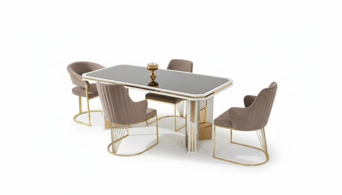 Eettafel Eettafel Eethoek Tafel Houten tafel Wit Eetkamer Hout
