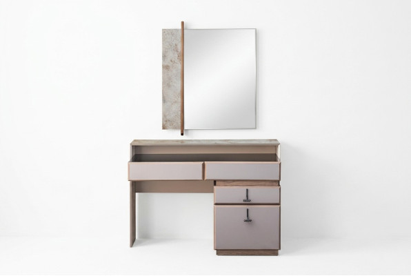 Kaptafel Make-uptafel Make-upconsole Spiegel Console tafel Grijs