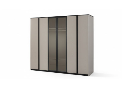 Kast Kledingkast Kapstok Moderne houten kast Grijs