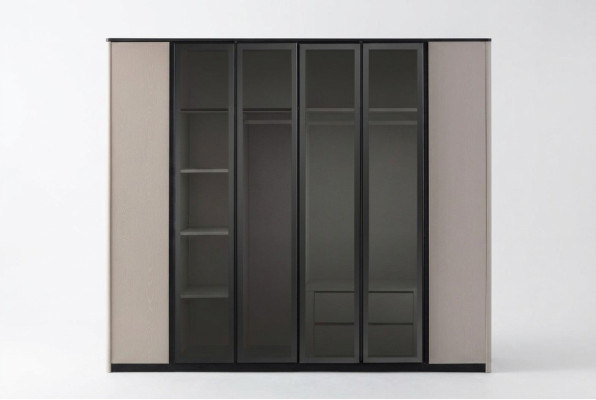 Kledingkast Kapstok Kast Modern Houten Kast Grijs