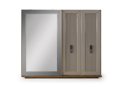 Garderobekast Kast Spiegel Houten kast Beige